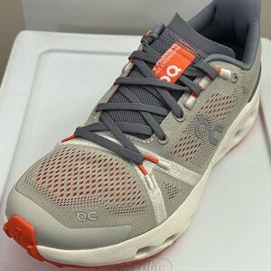 NEW condition On Running Men's Athletic Shoes in Gray and Orange size 7 women